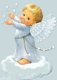 手稿可爱的丘比特小天使纹身图案