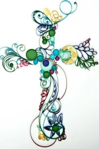 手稿挺好看的十字架纹身图案