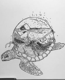 手稿玳瑁纹身图案