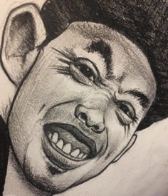 素描漫画肖像纹身图案