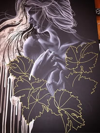 手臂的艺术美女纹身图案