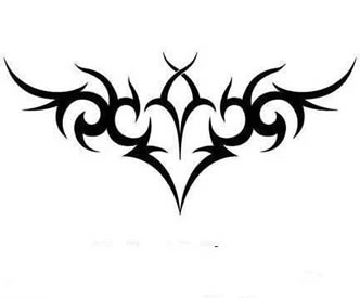 手稿腰花图腾纹身图案