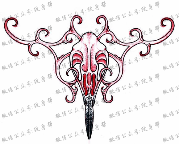 花胸点刺手稿_17张适合花胸的点刺纹身手稿图案素材