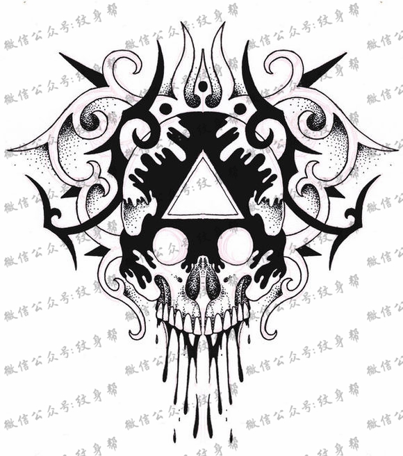 花胸点刺手稿_17张适合花胸的点刺纹身手稿图案素材