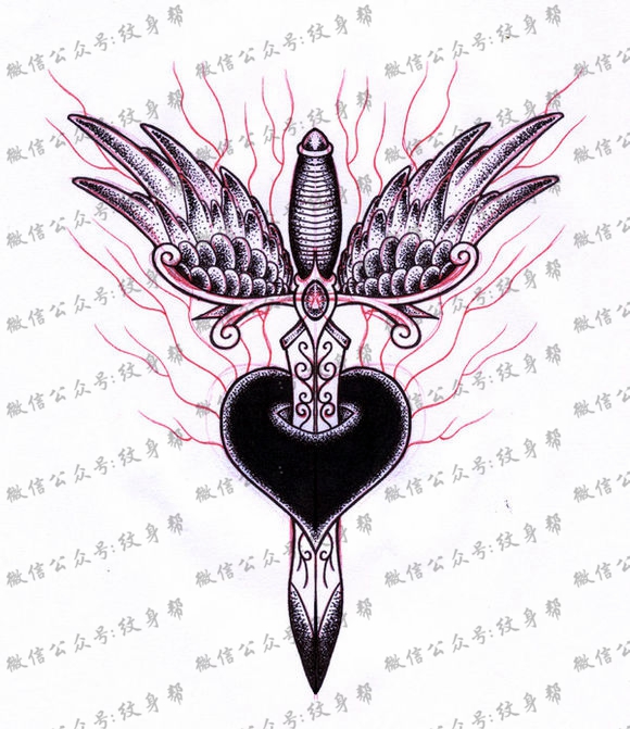 花胸点刺手稿_17张适合花胸的点刺纹身手稿图案素材