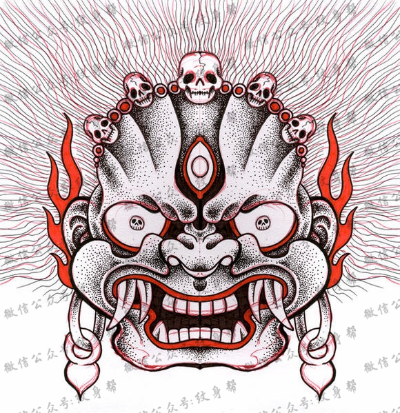 手臂点刺手稿_35张适合手臂的纹身点刺手稿图案