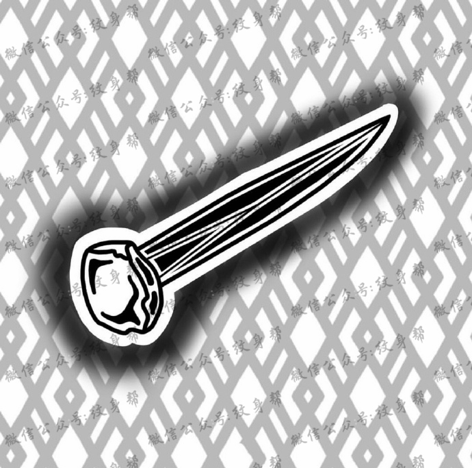 工具手稿_9张关于五金工具的纹身手稿图案素材