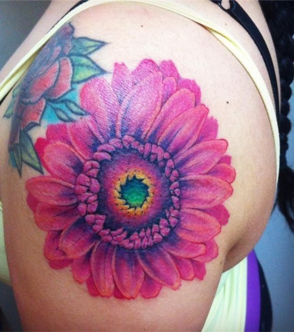 唯美纹身小图案   清新秀雅的花朵纹身图案