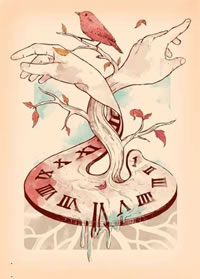 一张漂亮有个性的双手手稿