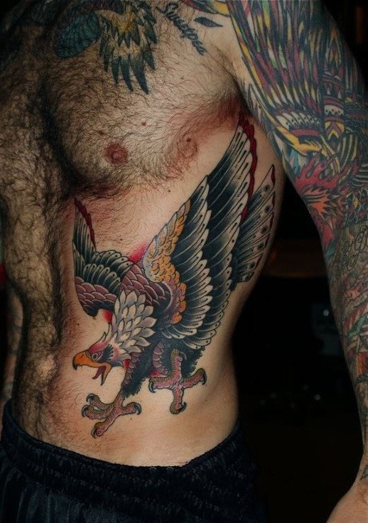 腰部纹身   多款男生霸气的腰部纹身图案