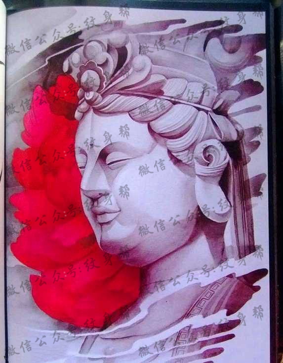 手稿传统佛纹身图案