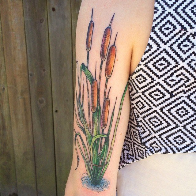 纹身植物图案  生机盎然的植物纹身图案