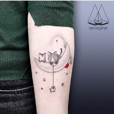 女生小清新水彩纹身_17张女生唯美小清新简约水彩纹身图案