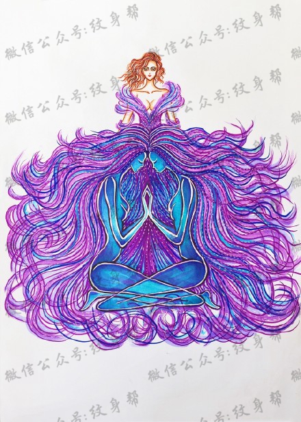 双子座纹身手稿_29张十二星座之双子座纹身图案手稿