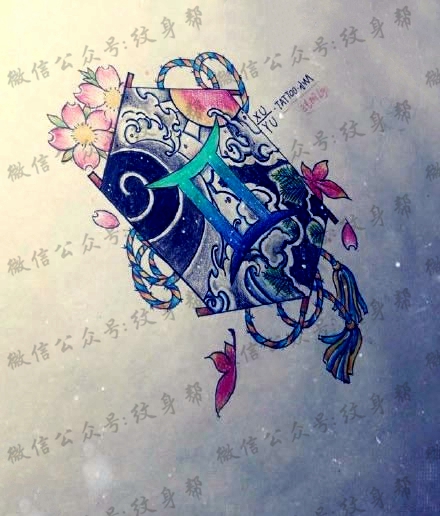 双子座纹身手稿_29张十二星座之双子座纹身图案手稿