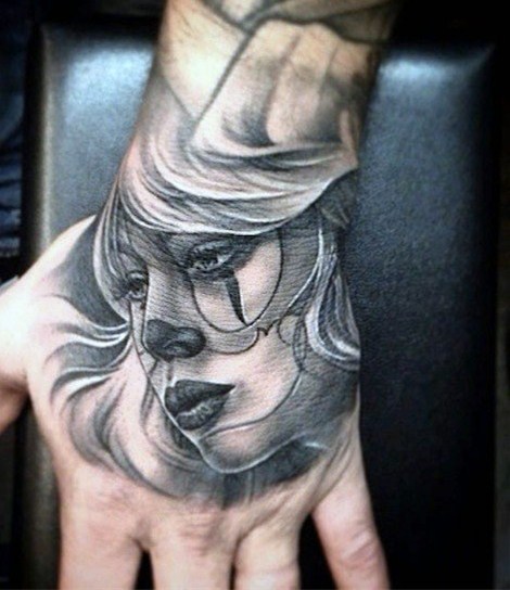 手背纹身  个性而又别致的手背纹身图案