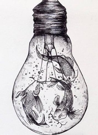 灯泡纹身手稿_一组34张灯泡手稿纹身图案素材