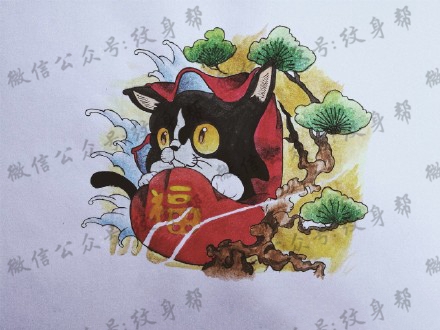 达摩蛋纹身手稿_40张达摩蛋手稿纹身图案素材