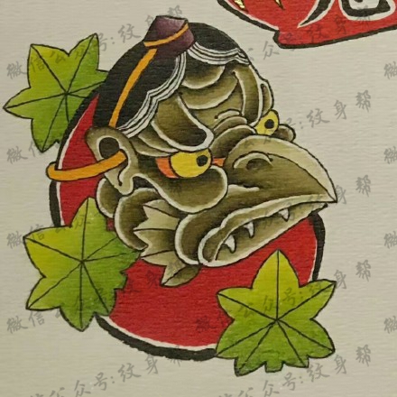 达摩蛋纹身手稿_40张达摩蛋手稿纹身图案素材