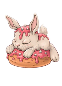 小兔子纹身手稿_一组26张可爱小兔子纹身手稿图案