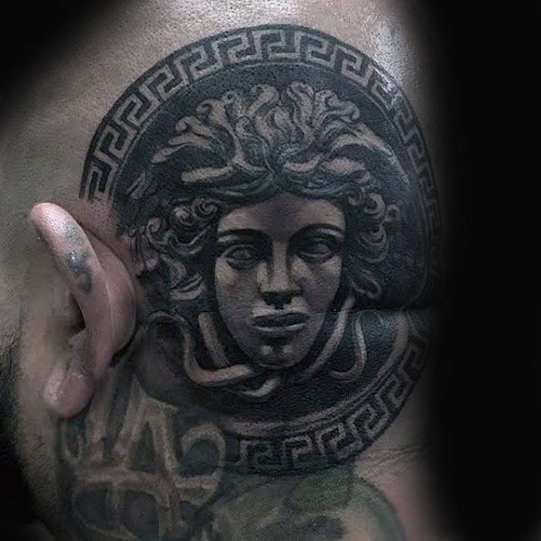 头部纹身图案  个性而又张扬的头部纹身图案