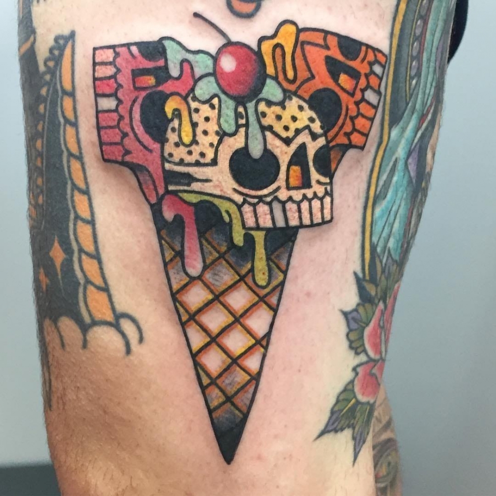 食物纹身  香甜美味的食物纹身图案