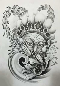 喜剧齐天大圣纹身图案