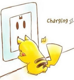 手稿皮卡丘插座纹身图案