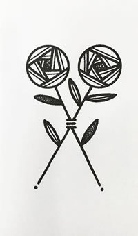 卡通玫瑰纹身tattoo图案