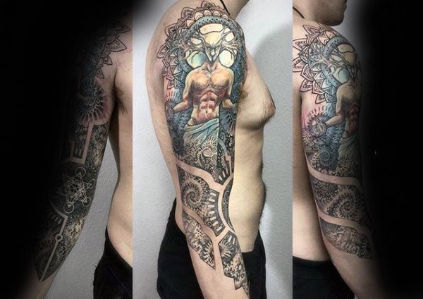 个性纹身   设计感十足的个性几何纹身图案