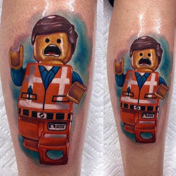 有趣的纹身  童趣十足的乐高玩具纹身图案