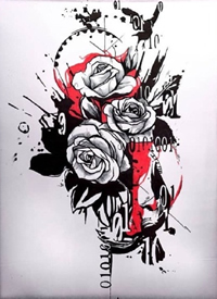 创意涂鸦手稿_32张创意个性的涂鸦纹身手稿图案素材