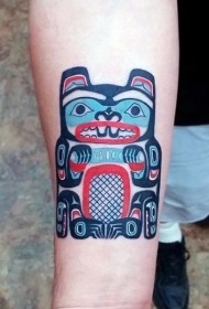 小动物纹身  活泼可爱的海狸纹身图案