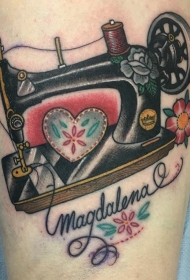 缝纫机纹身   多款缝纫机纹身彩绘和个性纹身小图案