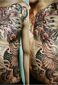 侧腰纹身图   设计感十足的侧腰纹身图案
