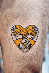 心脏纹身图案    身体各个部位彩绘纹身和写实纹身的心脏纹身图案