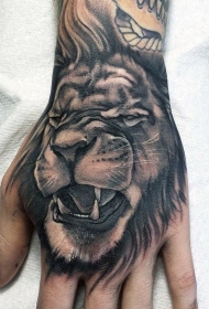 手背纹身  多款黑灰色调的手背纹身图案