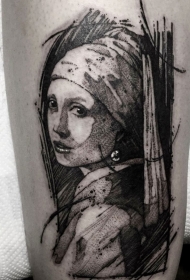 抽象纹身图案   多款抽象人脸纹身和抽象线条纹身图案缩略频道推荐图