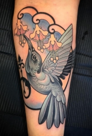 手臂上小清新纹身图案 手臂上多款不同风格的小动物纹身和小清新植物纹身图案