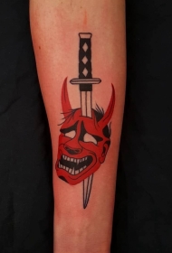 妖魔鬼怪纹身    男人纹身彩绘和黑白灰风格妖魔鬼怪纹身凶猛纹身图案