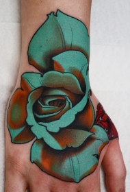 花朵纹身图案   多款彩绘纹身和素描纹身的花朵纹身图案