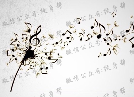 蒲公英纹身手稿_26张适合女生的纹身小清新蒲公英手稿刺青图案图片