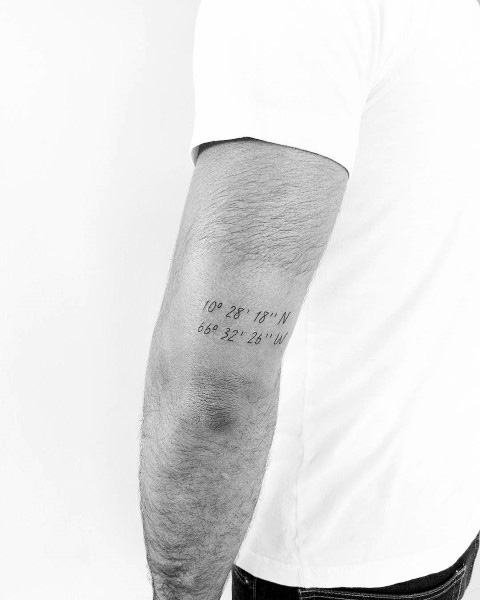 坐标经纬度纹身图案_10张黑灰地理经纬度坐标纹身图案图片