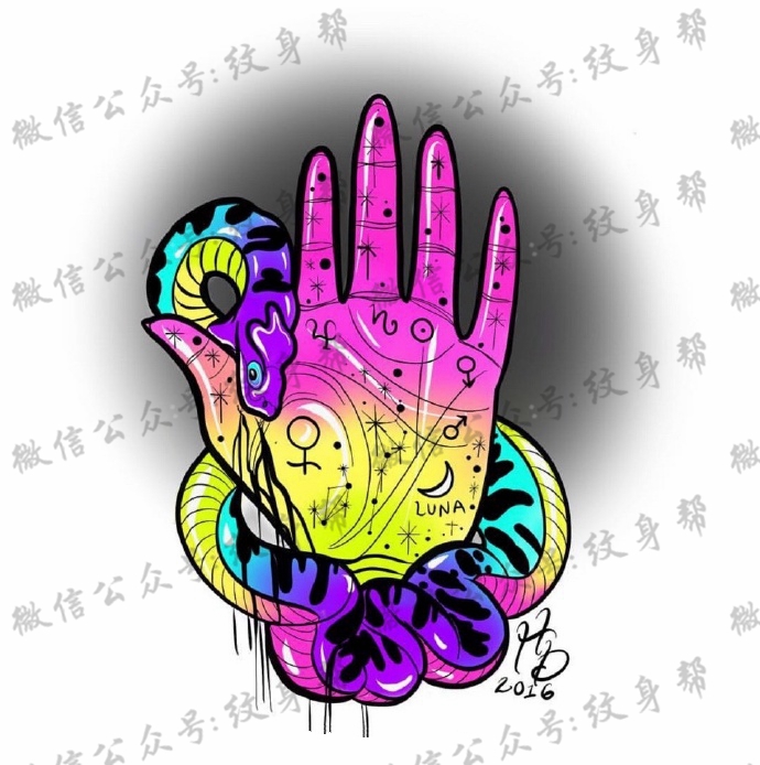 彩色的school手稿_10张彩色的school纹身手稿图案素材欣赏