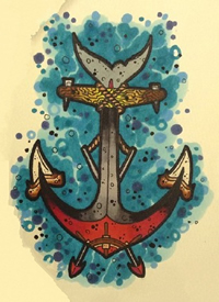 彩色的school手稿_10张彩色的school纹身手稿图案素材欣赏