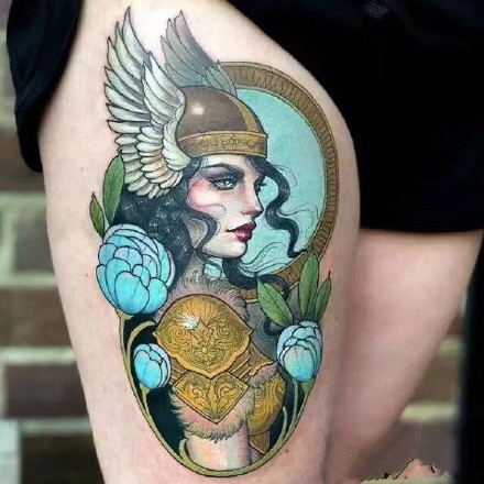 古典school纹身_9张手臂腿部古典画风的school纹身图案欣赏