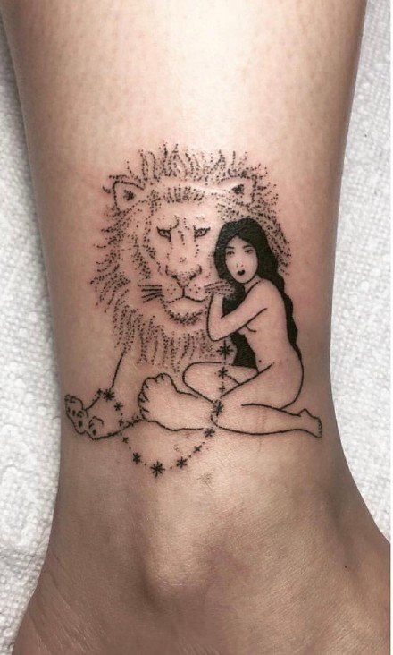 人物点刺纹身-9张黑色异域风的点刺纹身图案