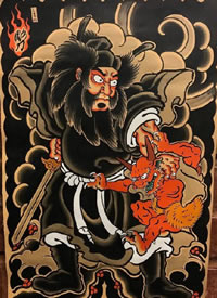 传统满背手稿-9张实用的老传统纹身满背手稿图案