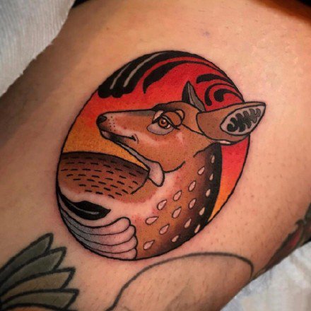 old school纹身-9张old school素描大腿手部纹身图案