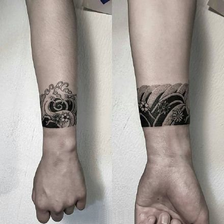 臂环纹身-适合男生女生环绕手臂和脚上的纹身图案